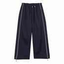 Women's Pleated Wide Nylon Trousers