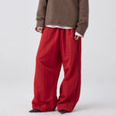 Women's Pleated Wide Nylon Trousers