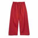 Women's Pleated Wide Nylon Trousers